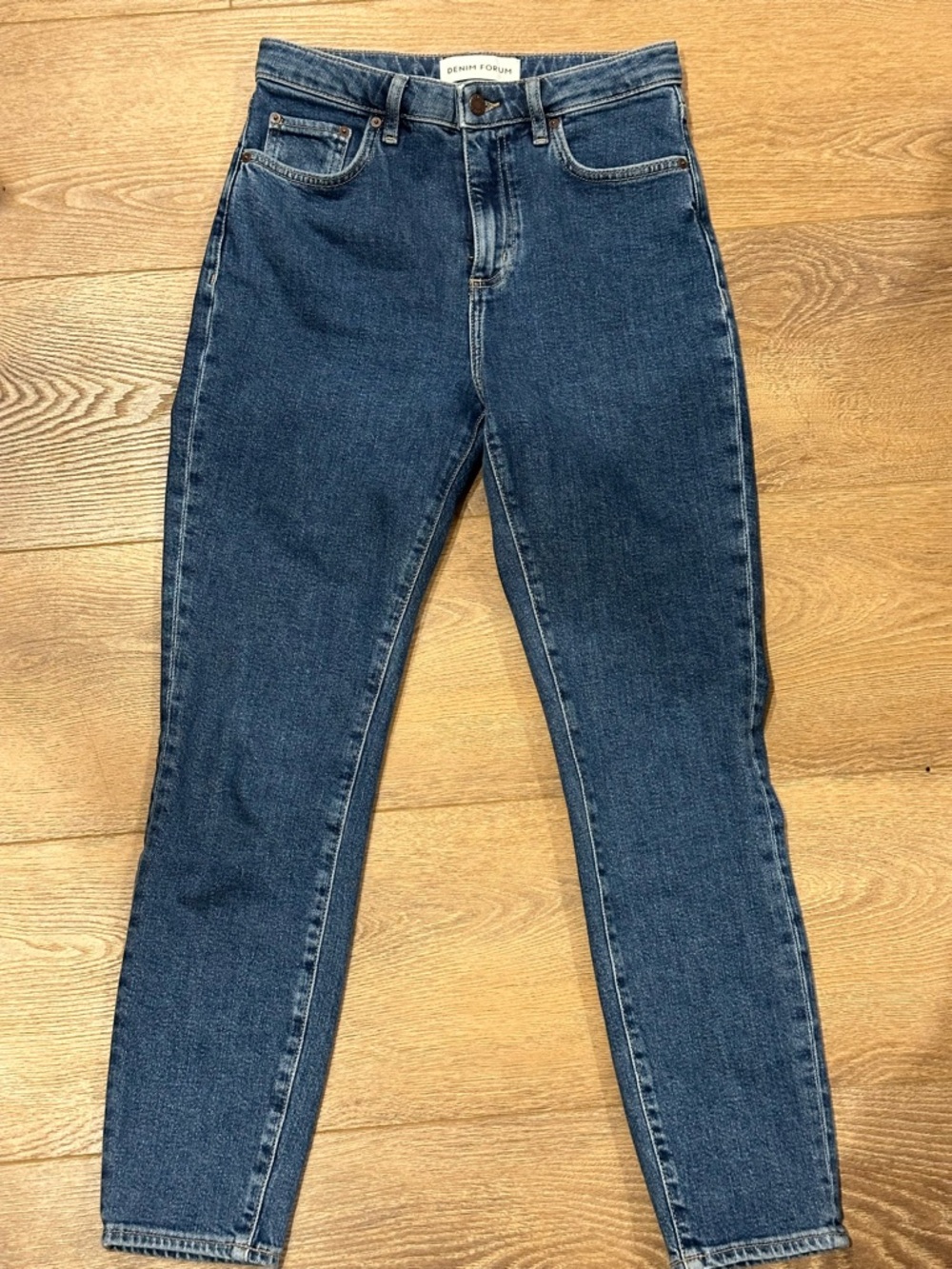 Denim Forum High-Rise Dark Blue Women's Jeans